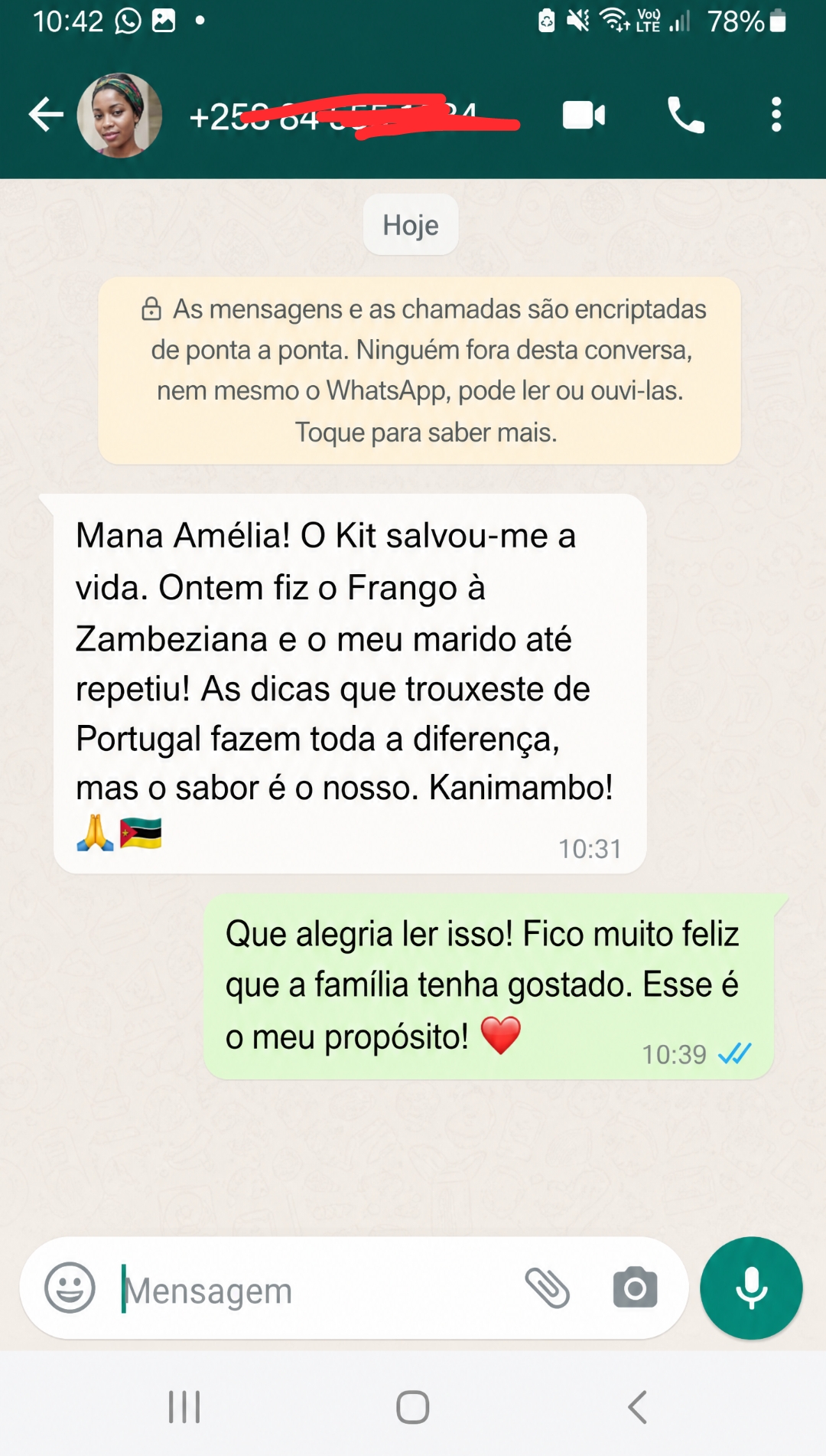 Depoimento WhatsApp 1